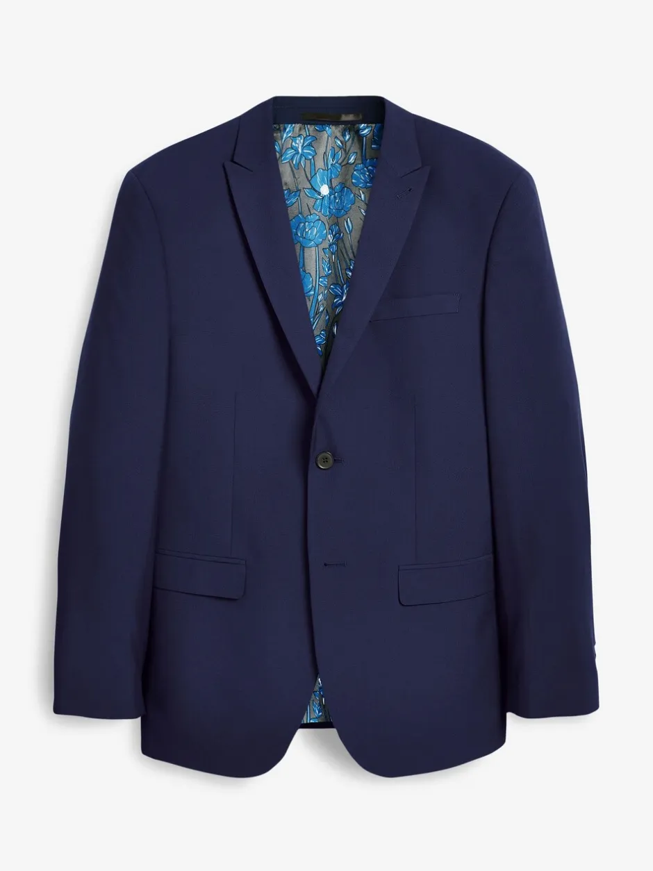 Blazers En Business-Jasjes|Pakken|Next - Normale Pasvorm - Kostuum met twee knopen: colbert Helderblauw