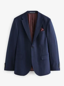 Blazers En Business-Jasjes|Pakken*Next - Signature getextureerd slim-fit kostuumjasje van Italiaanse Tollegno-wol Helderblauw