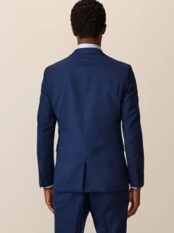 Blazers En Business-Jasjes|Pakken*Next Helderblauw - Slim Fit - Kostuum met textuur: colbert
