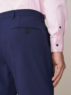 Blazers En Business-Jasjes|Pakken*Next - Strakke Pasvorm - Kostuum met twee knopen: colbert Helderblauw