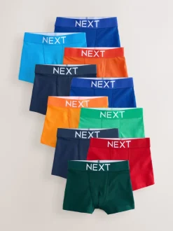 Ondergoed*Next Heldere effen kleur - Verpakking van 10 trunks (1,5-16jr)