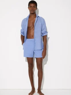 Badkleding|Reiss - Sun Side-Adjuster Swim Shorts Hemelsblauw