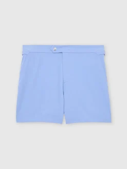 Badkleding|Reiss - Sun Side-Adjuster Swim Shorts Hemelsblauw