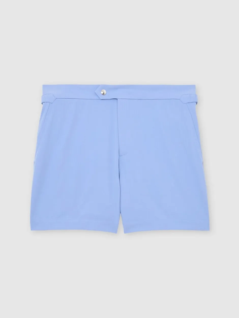 Badkleding|Reiss - Sun Side-Adjuster Swim Shorts Hemelsblauw