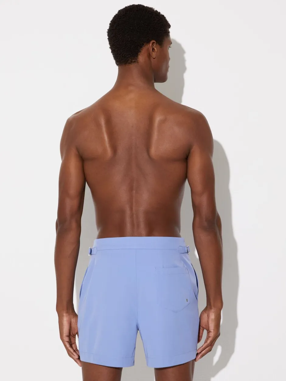 Badkleding|Reiss - Sun Side-Adjuster Swim Shorts Hemelsblauw
