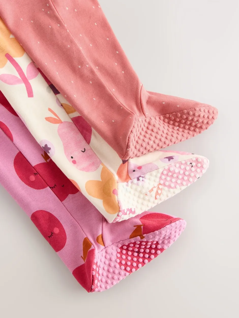 Babypakjes En Babypyjama's*Next Herfstfruit - 2-weg slaappakjes met ritssluiting, set van 3 (0-2jr)
