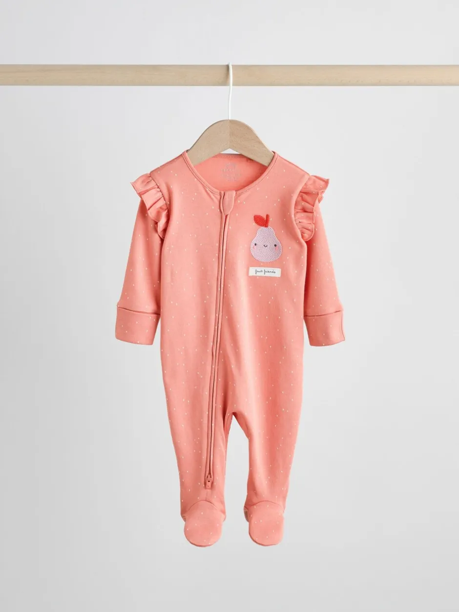 Babypakjes En Babypyjama's*Next Herfstfruit - 2-weg slaappakjes met ritssluiting, set van 3 (0-2jr)