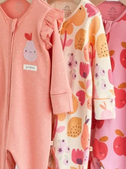 Babypakjes En Babypyjama's*Next Herfstfruit - 2-weg slaappakjes met ritssluiting, set van 3 (0-2jr)