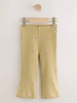 Broeken En Leggings|Next - Set van 5 flared leggings (3mnd-7jr) Herfstoranje