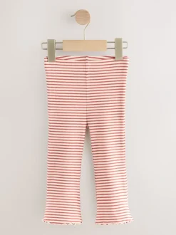 Broeken En Leggings|Next - Set van 5 flared leggings (3mnd-7jr) Herfstoranje