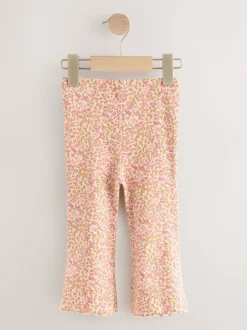 Broeken En Leggings|Next - Set van 5 flared leggings (3mnd-7jr) Herfstoranje