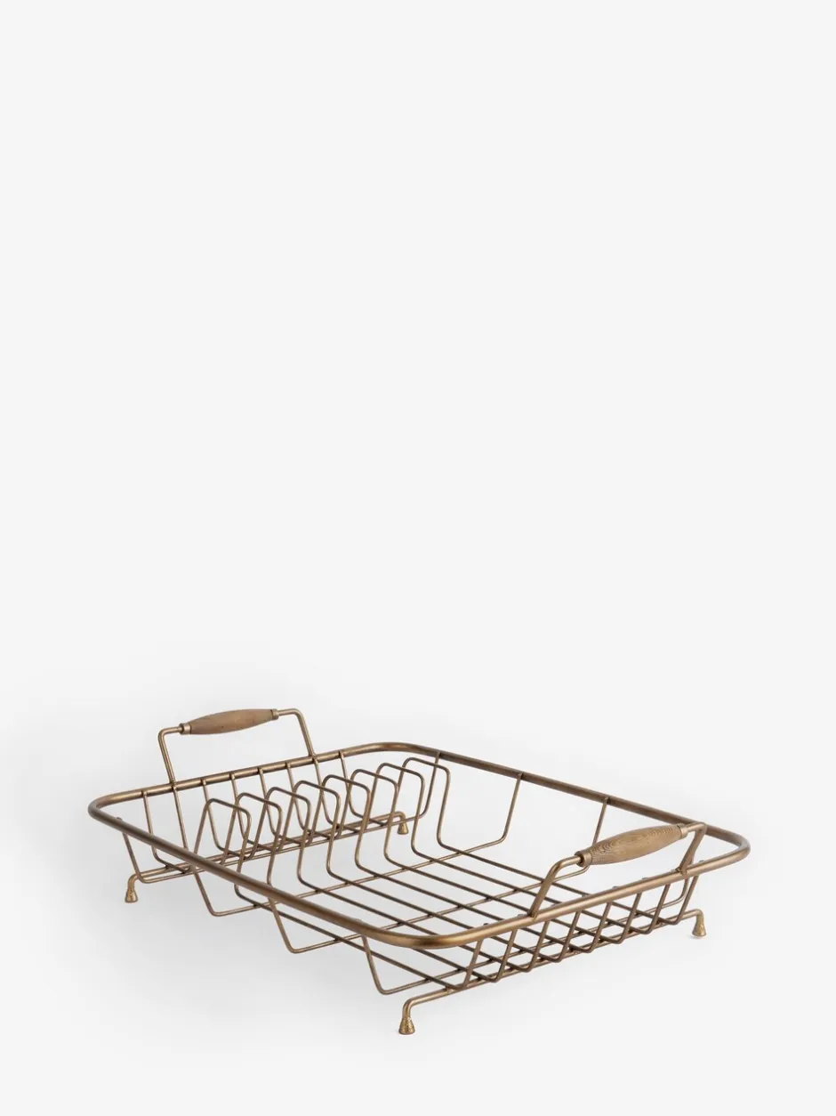 Keukenaccessoires|Next Hertford Dish Drainer Antiek-goudkleurig