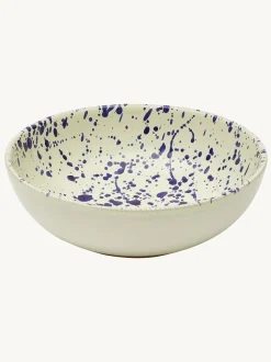 Eetservies En Pastaschalen|Hot Pottery 12 Piece Splatter Signature Dinner Set Bosbessen