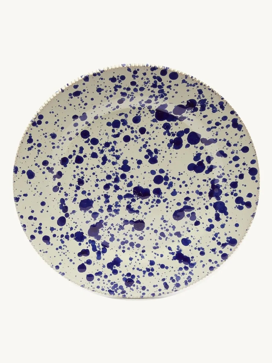 Eetservies En Pastaschalen|Hot Pottery 12 Piece Splatter Signature Dinner Set Bosbessen
