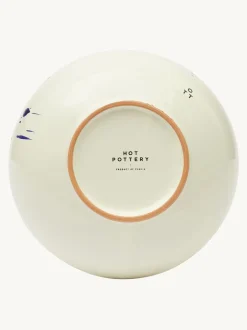 Eetservies En Pastaschalen|Hot Pottery Set of 4 Splatter Pasta Bowls Bosbessen