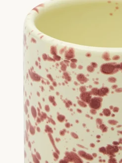 Mokken En Koppen*Hot Pottery Set of 4 Splatter Mugs Cranberry