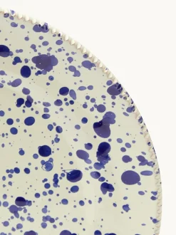 Eetservies En Pastaschalen*Hot Pottery Set of 4 Splatter Side Plates Bosbessen
