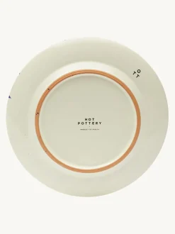 Eetservies En Pastaschalen*Hot Pottery Set of 4 Splatter Side Plates Bosbessen