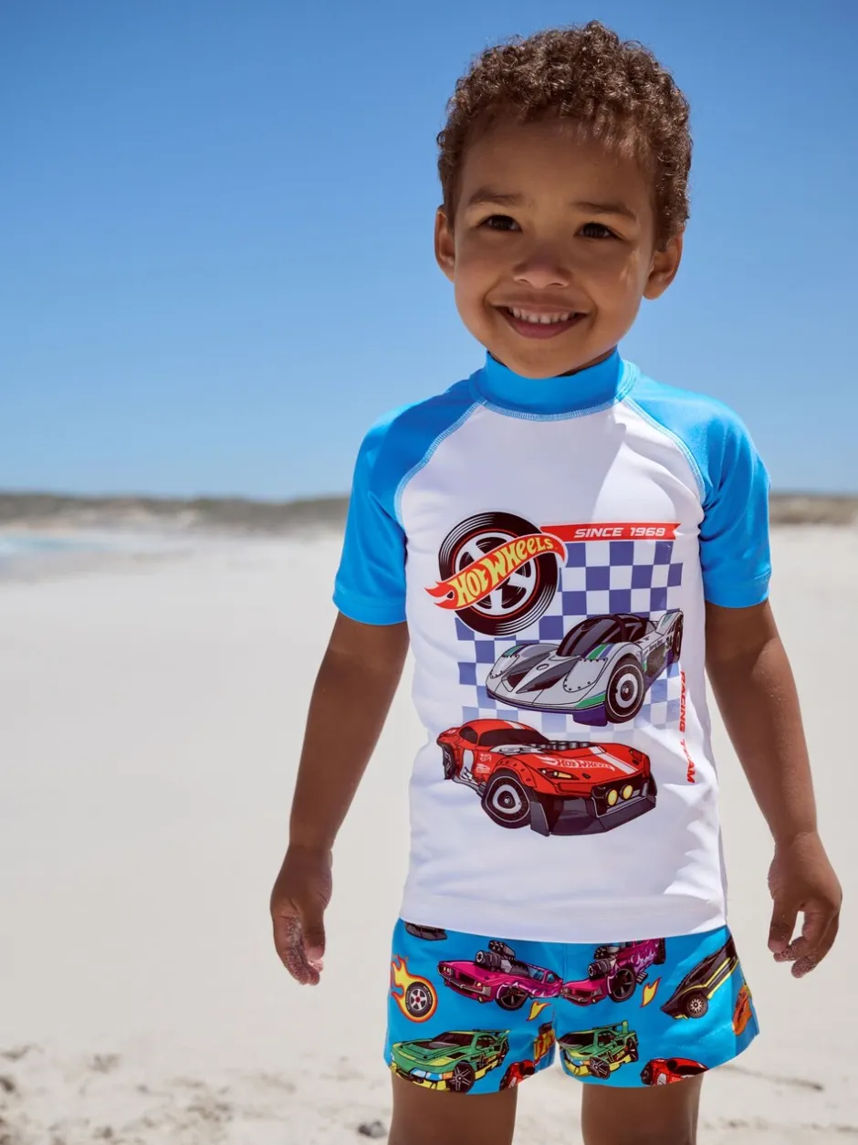 Badkleding|Badkleding*Next - Set van surfhemdje en zwembroek (3mnd -7jr) Hot Wheels