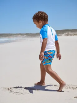 Badkleding|Badkleding*Next - Set van surfhemdje en zwembroek (3mnd -7jr) Hot Wheels