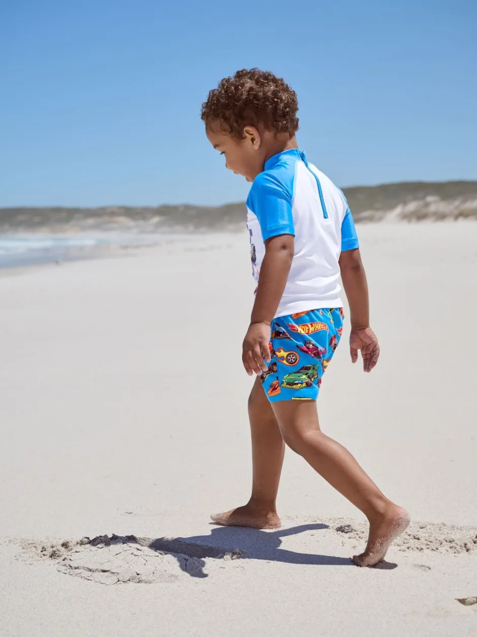 Badkleding|Badkleding*Next - Set van surfhemdje en zwembroek (3mnd -7jr) Hot Wheels