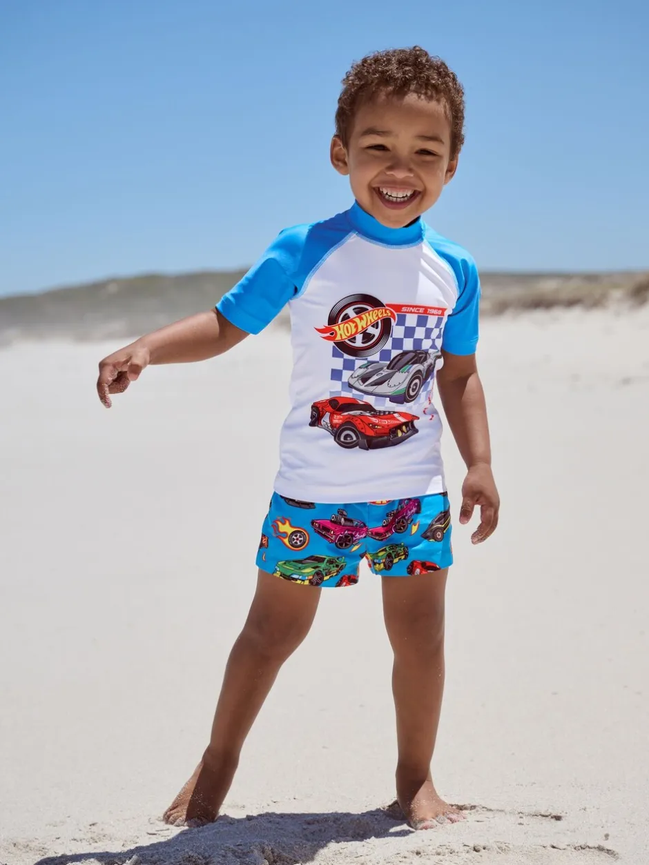 Badkleding|Badkleding*Next - Set van surfhemdje en zwembroek (3mnd -7jr) Hot Wheels