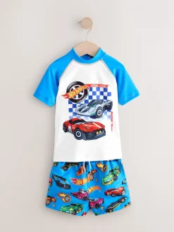 Badkleding|Badkleding*Next - Set van surfhemdje en zwembroek (3mnd -7jr) Hot Wheels
