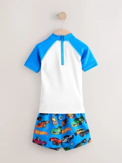 Badkleding|Badkleding*Next - Set van surfhemdje en zwembroek (3mnd -7jr) Hot Wheels