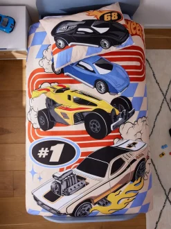 Beddengoedsets En Dekbedovertrekken|Next Hot Wheels omkeerbare polykatoenen dekbedovertrek- en kussensloopset voor eenpersoonsbed