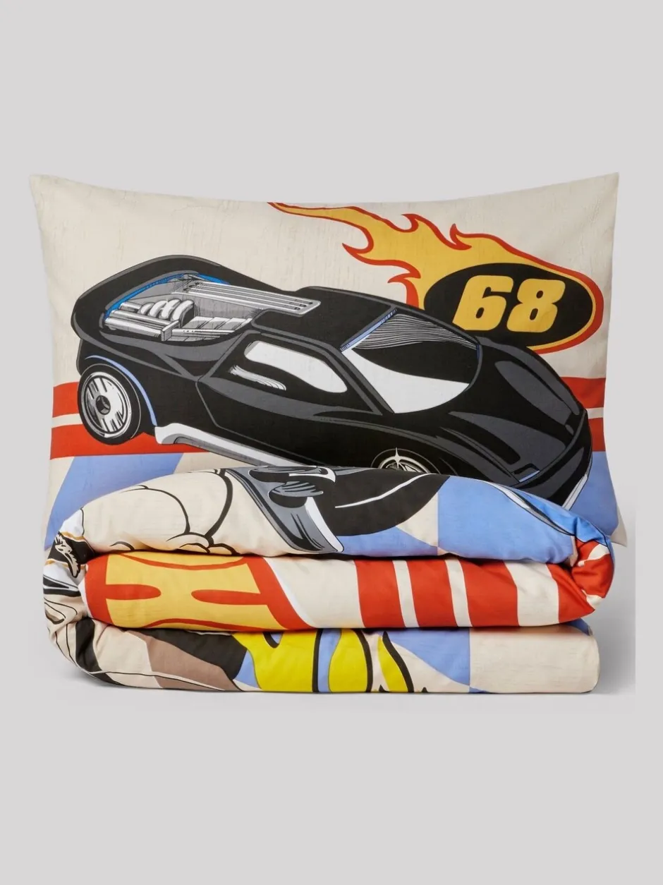 Beddengoedsets En Dekbedovertrekken|Next Hot Wheels omkeerbare polykatoenen dekbedovertrek- en kussensloopset voor eenpersoonsbed