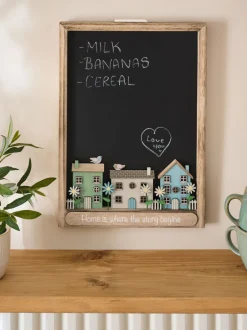 Canvassen En Kunst Voor Aan De Wand*Next House Scene Family Slogan Chalkboard Wall Plaque