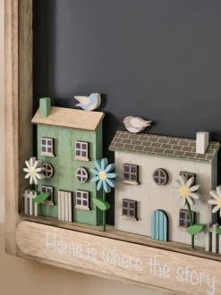 Canvassen En Kunst Voor Aan De Wand*Next House Scene Family Slogan Chalkboard Wall Plaque