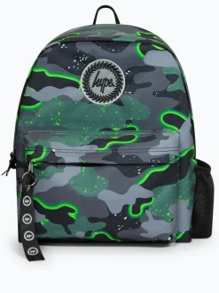 Tassen*Hype . Boys Green Iconic Glow Camo Backpack