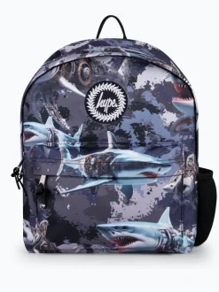 Tassen*Hype . Kids Grey Mech Sharks Iconic Backpack