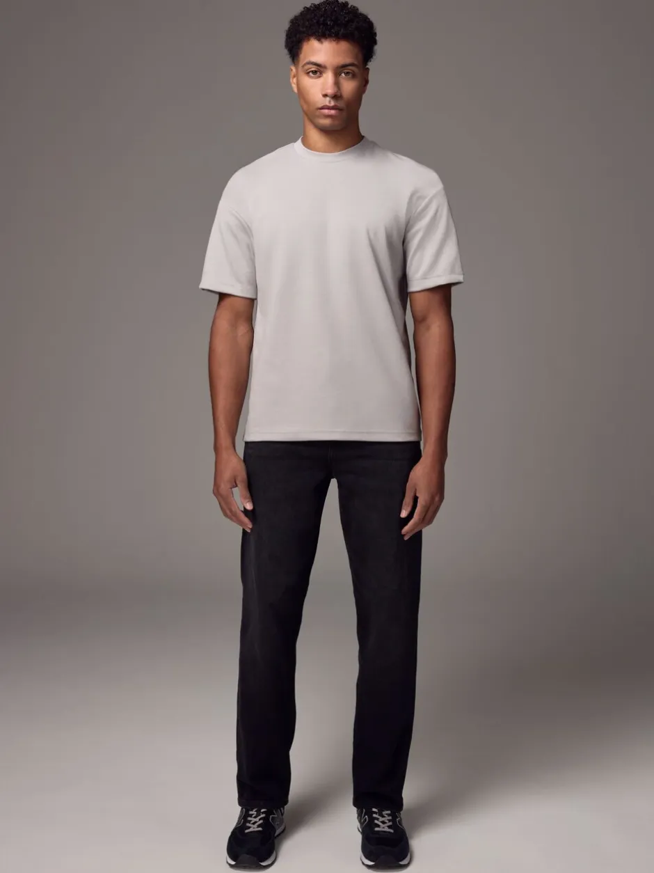 T-Shirts En Hemden|Next Ice grey - Relaxed fit - Zwaar T-shirt