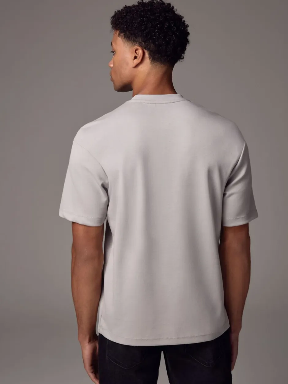 T-Shirts En Hemden|Next Ice grey - Relaxed fit - Zwaar T-shirt