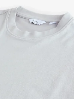 T-Shirts En Hemden|Next Ice grey - Relaxed fit - Zwaar T-shirt