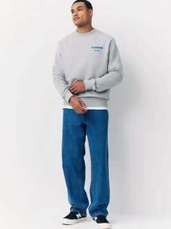 Sweaters En Hoody´S|Sweaters En Hoody´S*Next Ice grey - Sweatshirt met ronde hals - Hokusai Graphic License