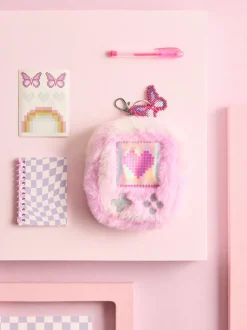 Thuiskantoor|Next Imitatiebont mini-stationery set sleutelhanger tasbedeltje