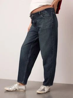 Jeans|Moederschap|Next - Maternity Barrel Denim Jeans Indigo