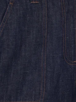 Shorts|Reiss - Ashby Linnen Shorts Indigo