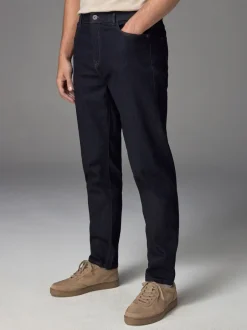 Jeans*Next Indigo blauwe wassing - Klassieke stretchjeans met standaard taps toelopende pasvorm
