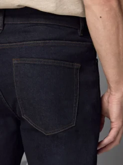 Jeans*Next Indigo blauwe wassing - Klassieke stretchjeans met standaard taps toelopende pasvorm