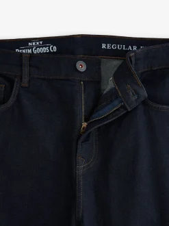 Jeans*Next Indigo blauwe wassing - Klassieke stretchjeans met standaard taps toelopende pasvorm