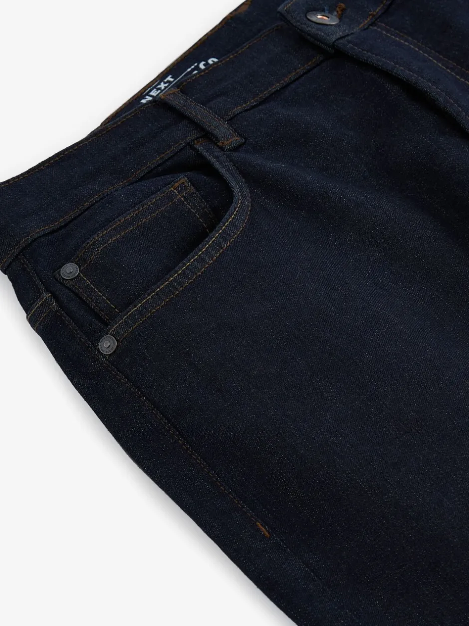 Jeans*Next Indigo blauwe wassing - Klassieke stretchjeans met standaard taps toelopende pasvorm