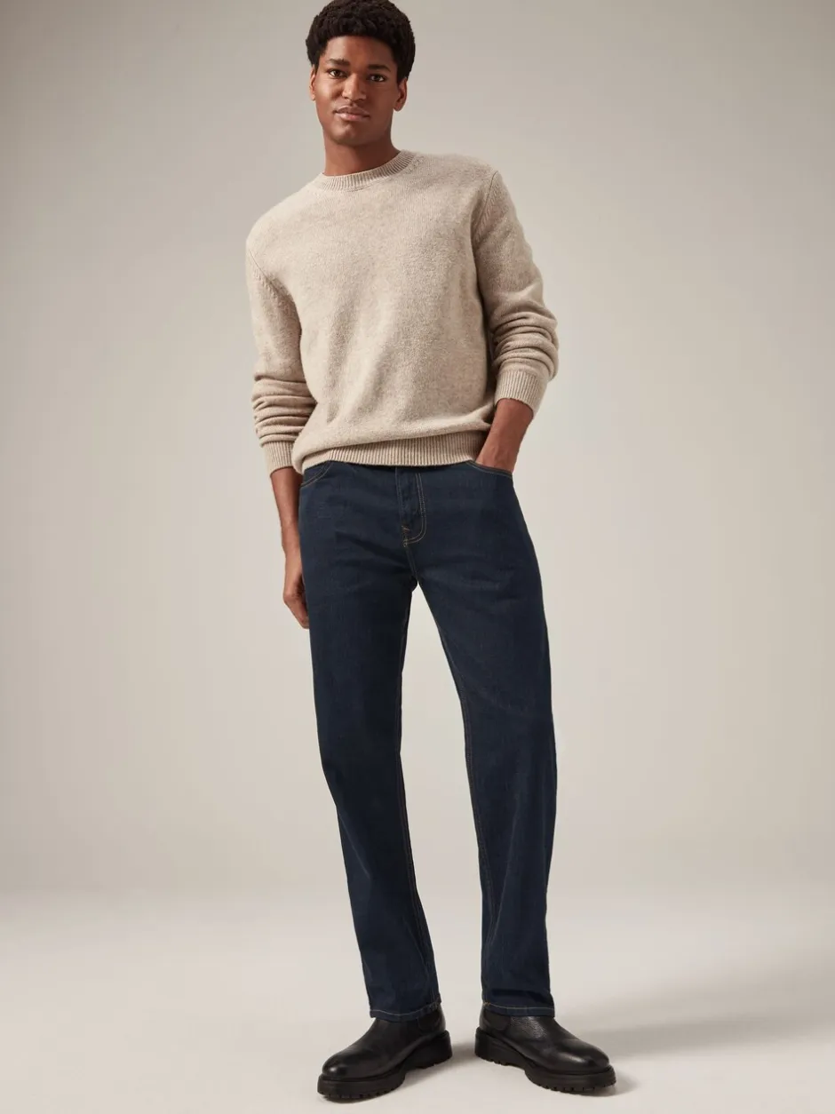 Jeans*Next Indigo blauwe wassing - Rechte, klassieke jeans met stretch