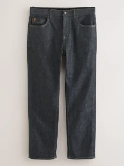 Jeans*Next - Signature Brushed Cosy Check Denim Jeans Indigo blauwe wassing