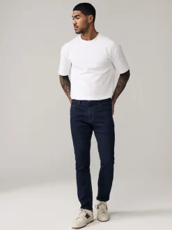 Jeans|Next Indigo blauwe wassing - Slim Fit - Comfortabele stretchjeans