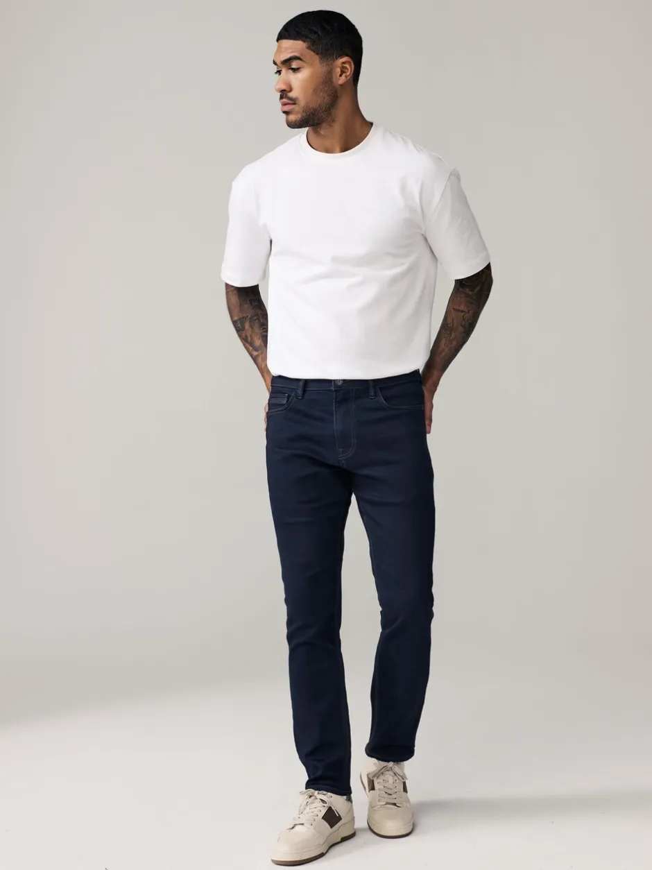 Jeans|Next Indigo blauwe wassing - Slim Fit - Comfortabele stretchjeans