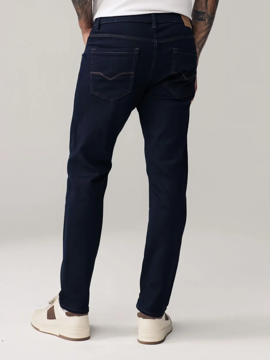 Jeans|Next Indigo blauwe wassing - Slim Fit - Comfortabele stretchjeans